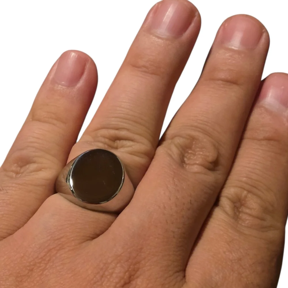 New Stainless Steel Rinf Size 10 - Picture 3 of 3